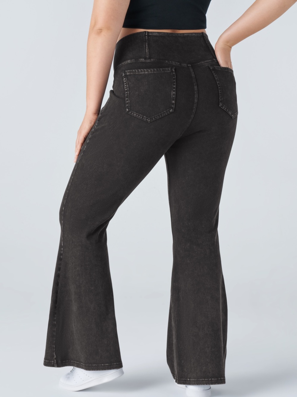 Halara High Waisted Crossover Pocket Washed Casual Plus Size 3X Jeans